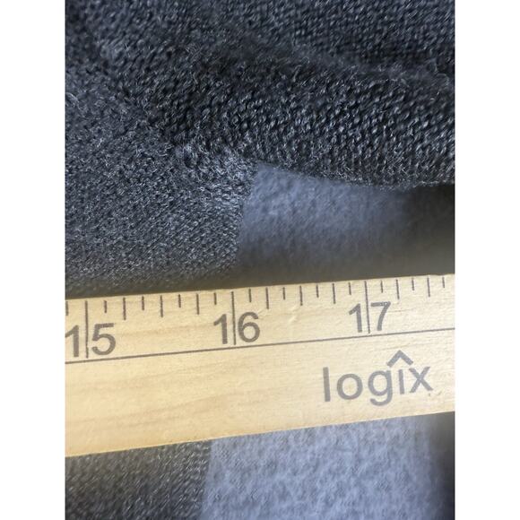 Tahari Women's S Merino Wool Blend Button Front Cardigan Sweater Blazer Gray - Picture 5 of 8